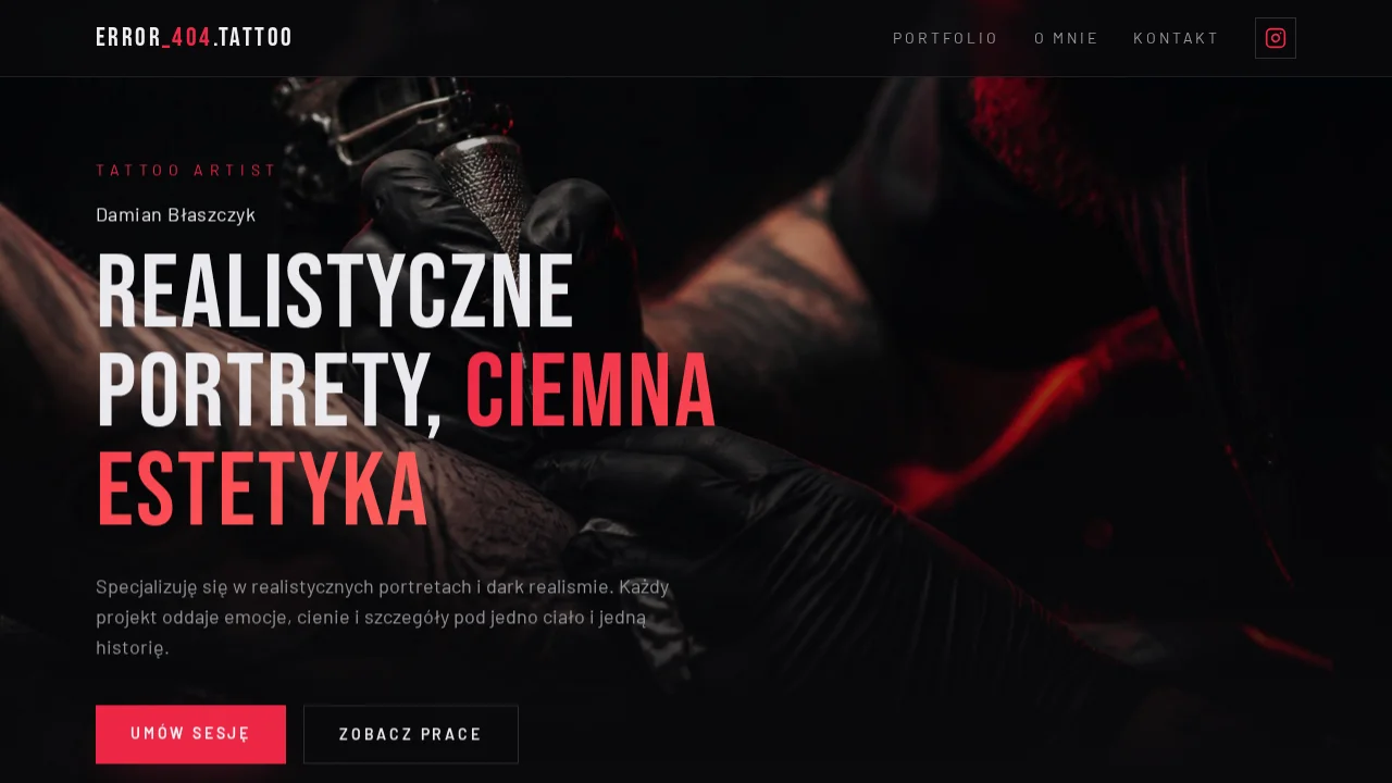 Strona internetowa — error_404.tattoo